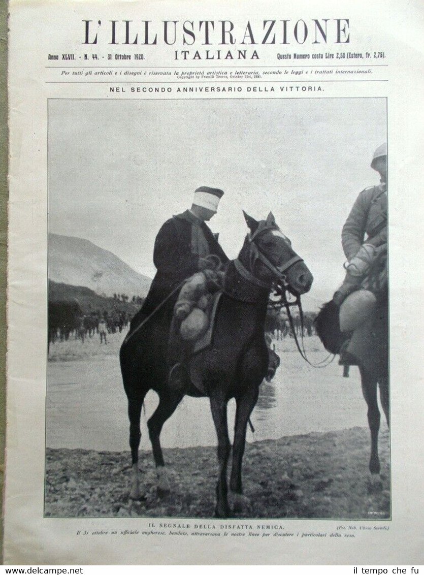 L'Illustrazione Italiana del 31 Ottobre 1920 Bomba Carrara Arturo Toscanini …