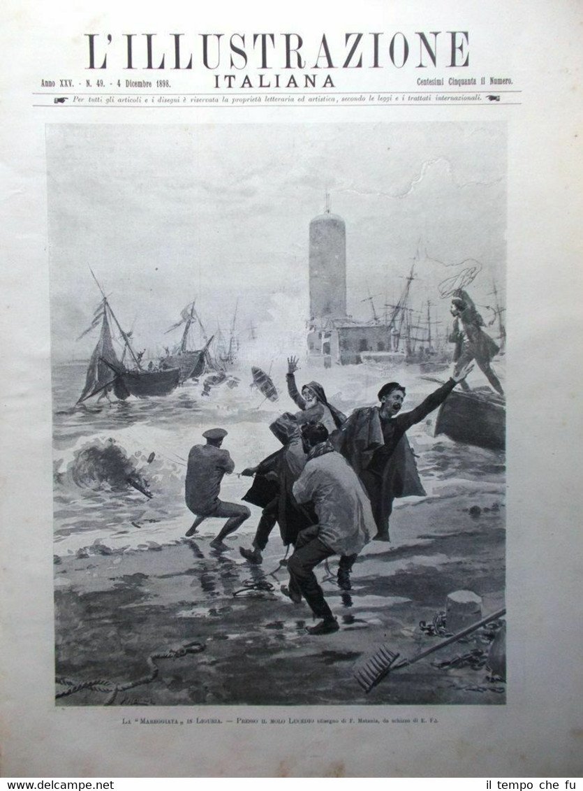 L'Illustrazione Italiana del 4 Dicembre 1898 Tosi Bertini Quadrone Iris … | Immagine principale