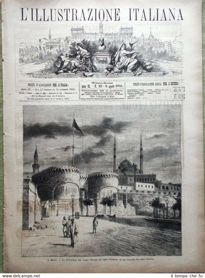 L'Illustrazione Italiana del 6 Agosto 1882 Alessandria Napoli Perkins Marsh …