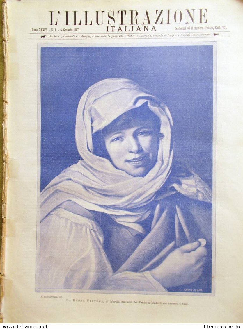 L'Illustrazione Italiana del 6 Gennaio 1907 Ignatieff Villa Disastro Dundee …