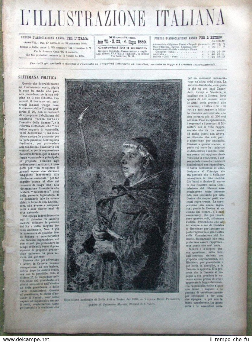 L'Illustrazione Italiana del 6 Giugno 1880 Belluno Reims Beethoven Capodimonte