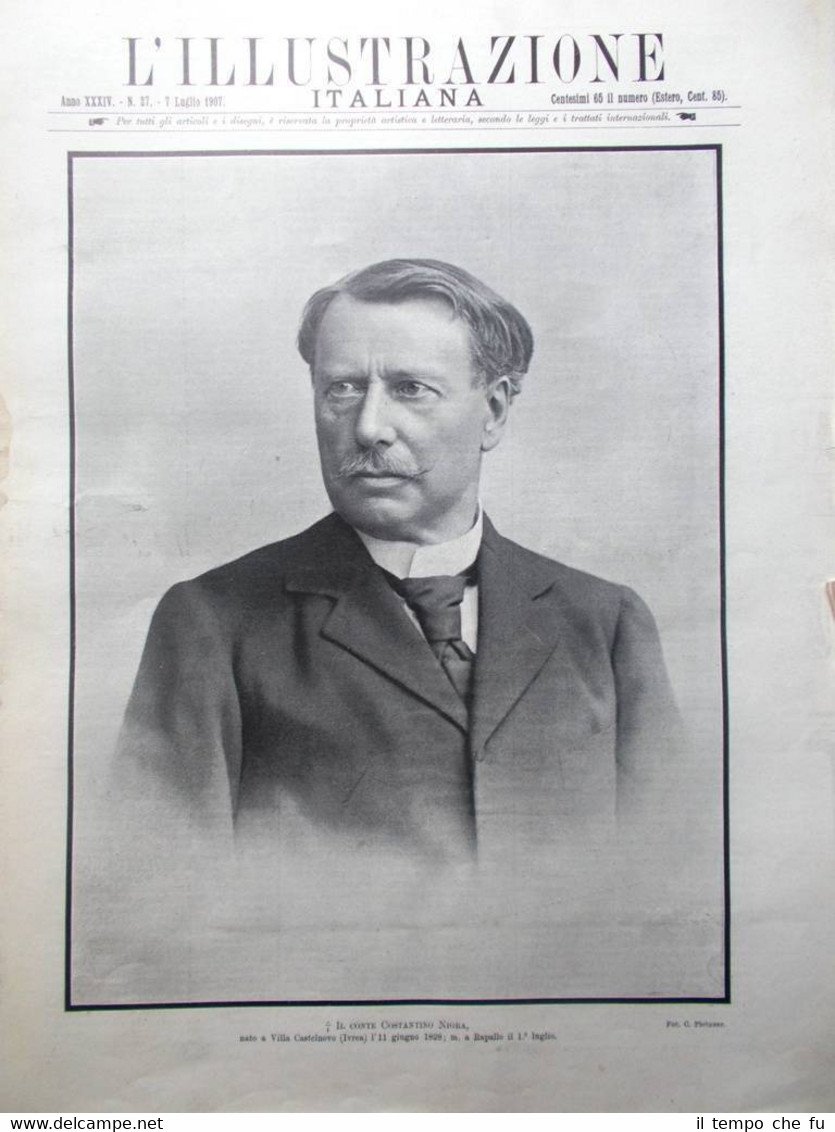 L'Illustrazione Italiana del 7 Luglio 1907 Nigra Garibaldi Narbona Nasi …