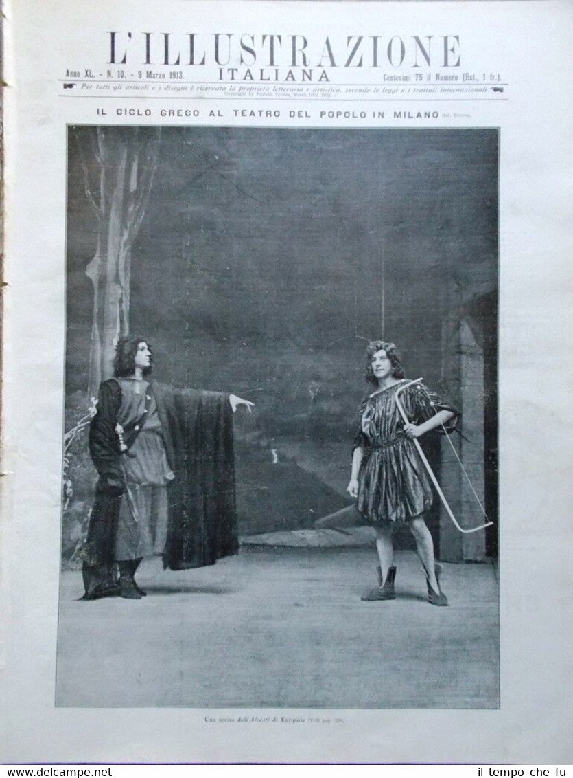L'illustrazione Italiana del 9 Marzo 1913 Greci Egeo Ferrero Deledda …