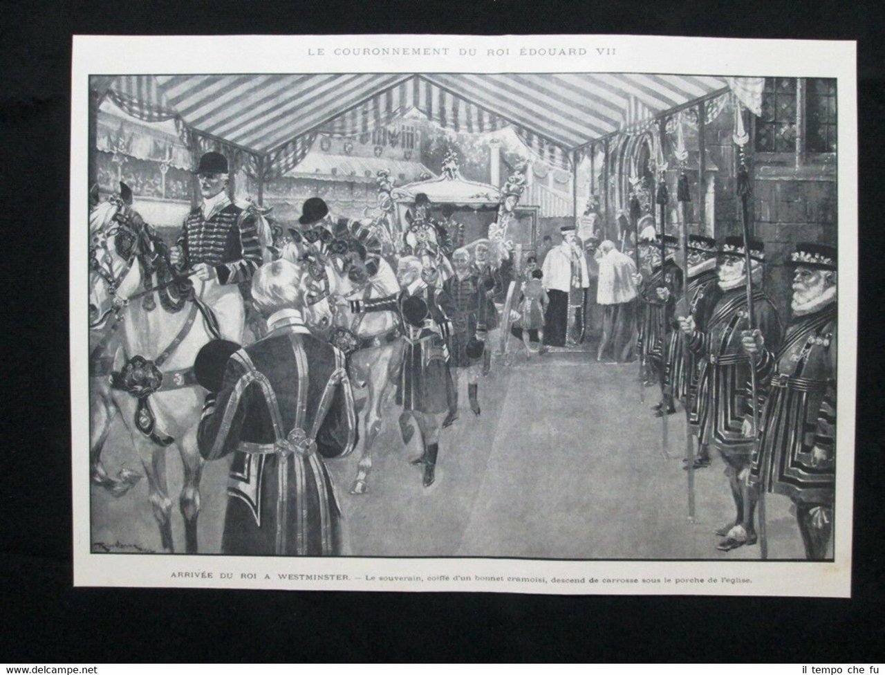 L'incoronazione del Re Edoardo VII - Arrivo del Re a …