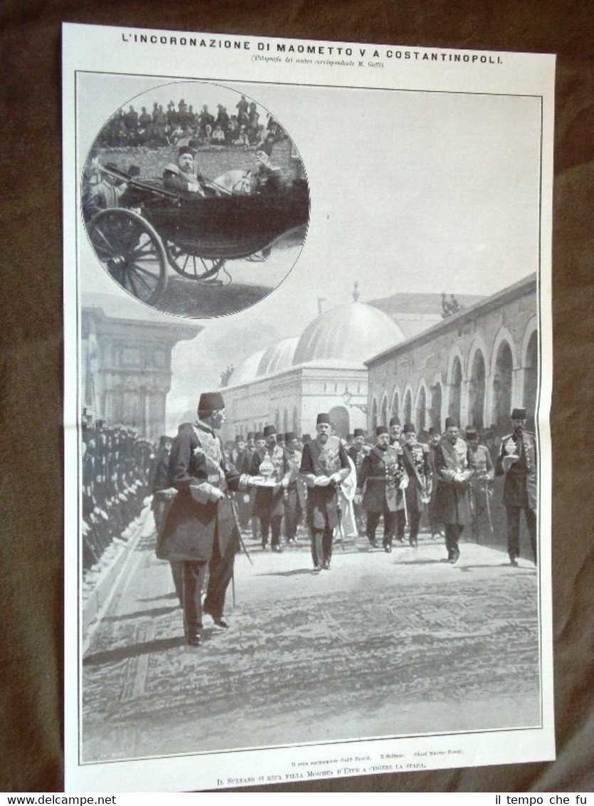 L'Incoronazione del Sultano Maumetto V a Costantinopoli Moschea d'Eyub Turchia