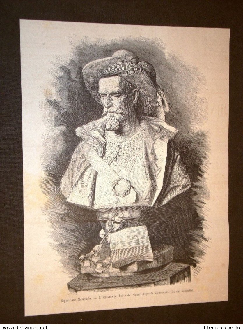 L'Innominato dei Promessi sposi Scultura o Busto di Augusto Benvenuti …