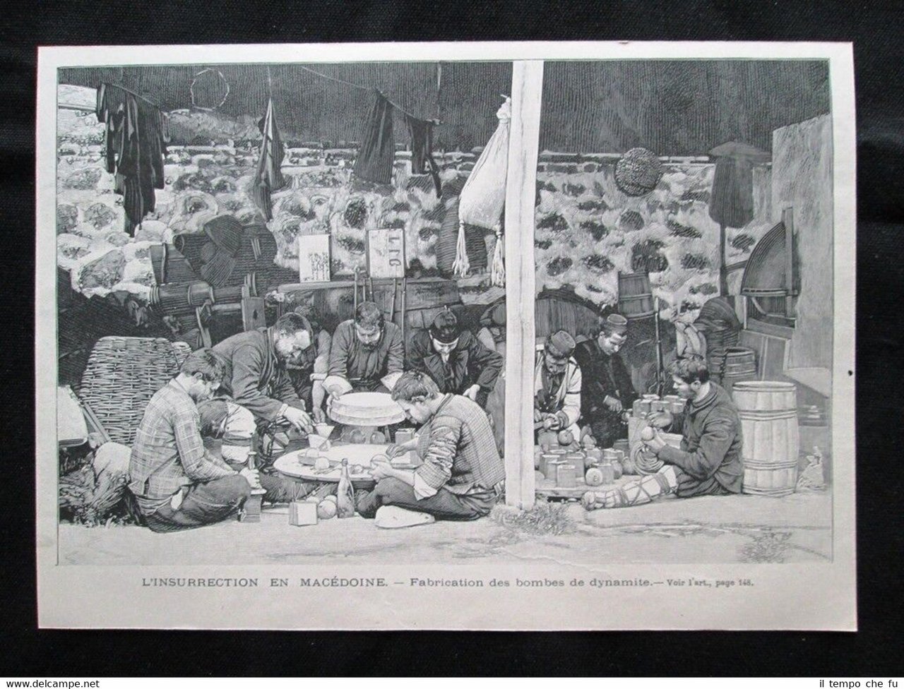 L'insurrezione in Macedonia - Fabbricazione di bombe di dinamite Stampa … | Immagine principale