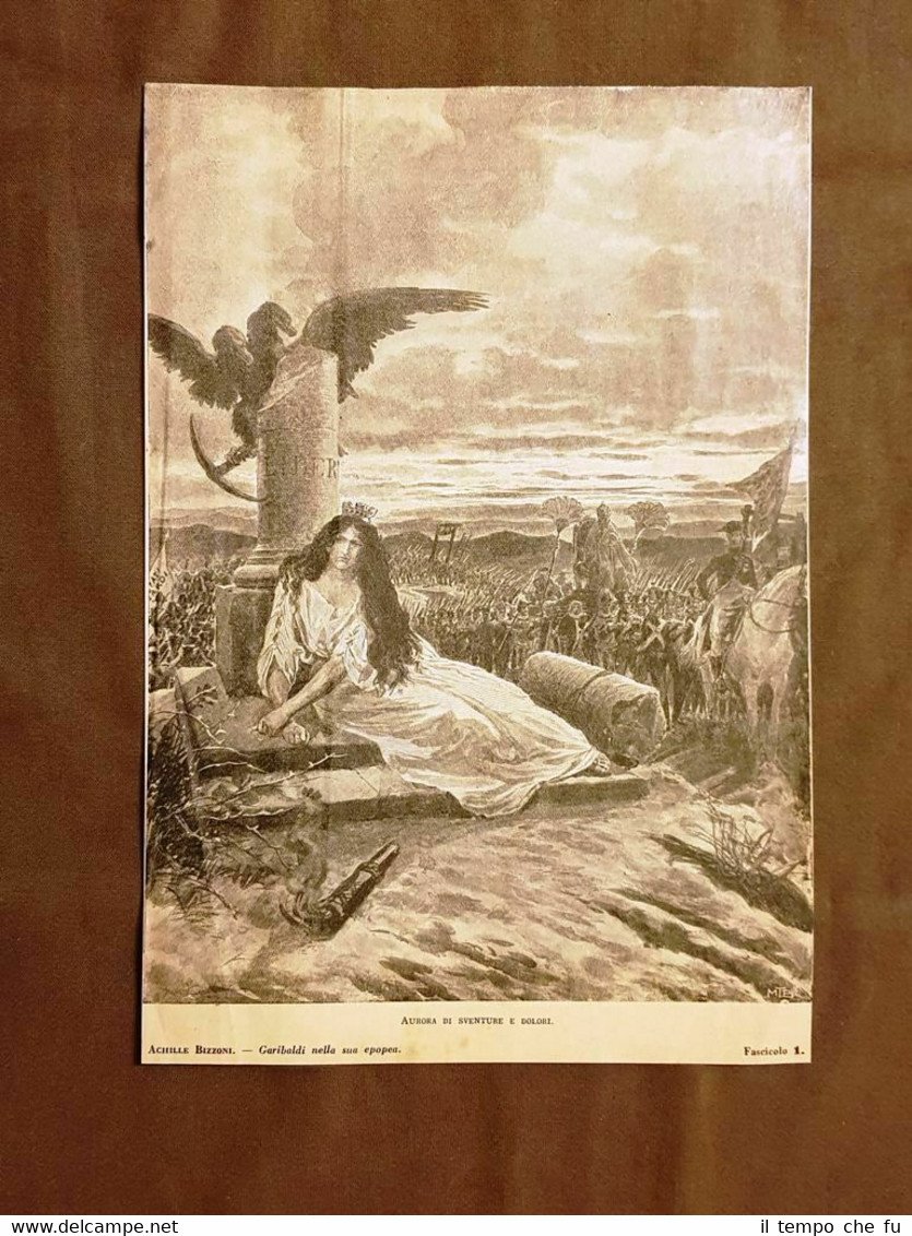 L'Italia Aurora di sventure e dolori Disegno di Matania Stampa …