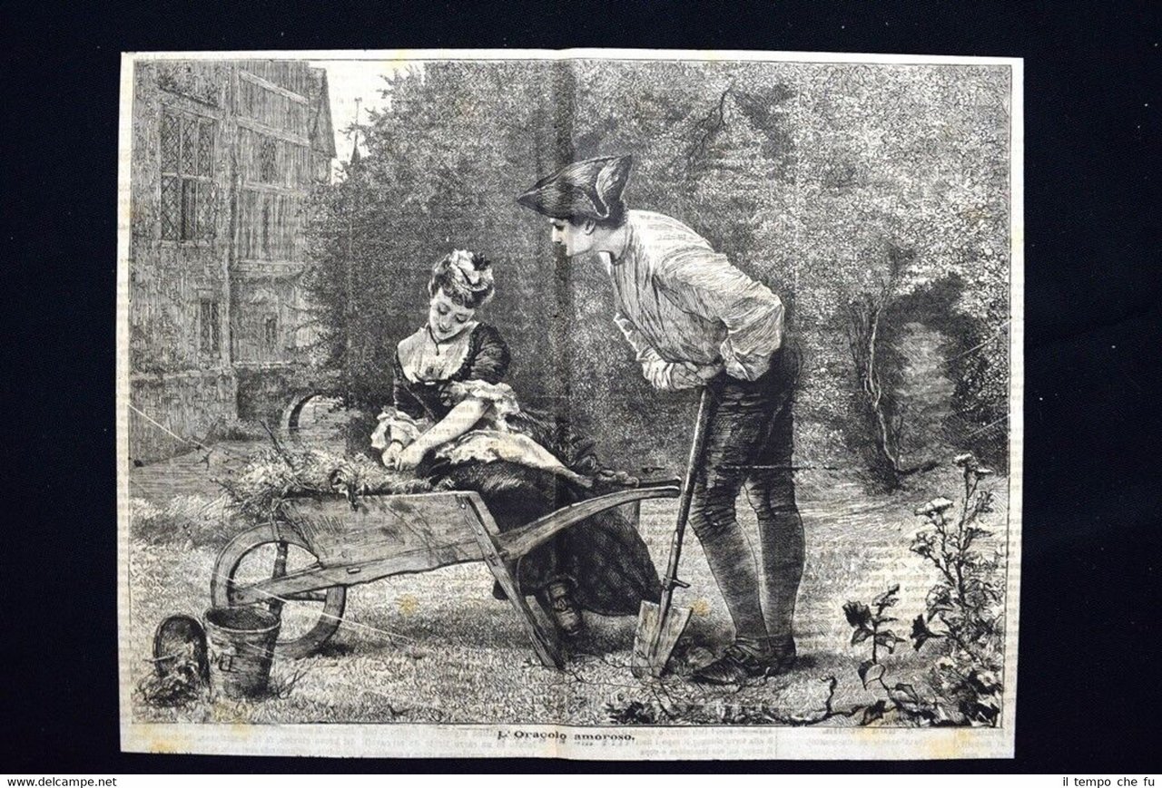 L'Oracolo amoroso Incisione del 1876 | Immagine principale