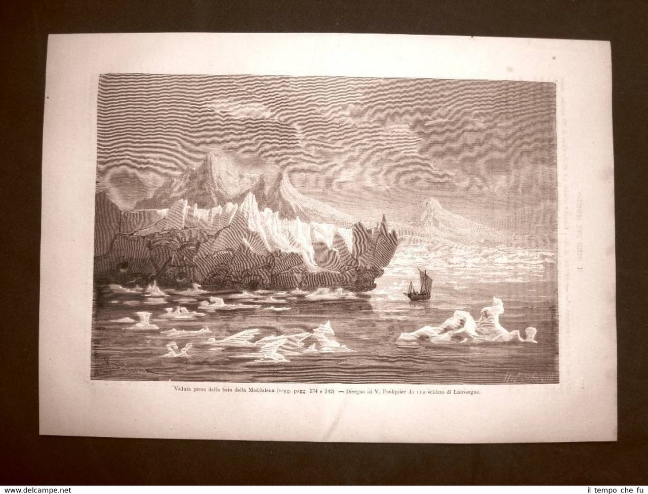 La Baia della Maddalena nel 1863 Spitsbergen o Spitzbergen Norvegia