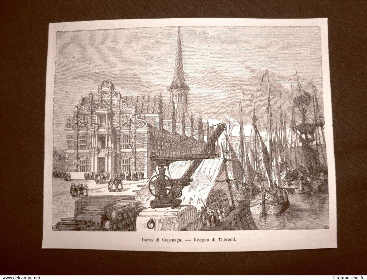 La Borsa di Copenaghen nel 1863 Danimarca