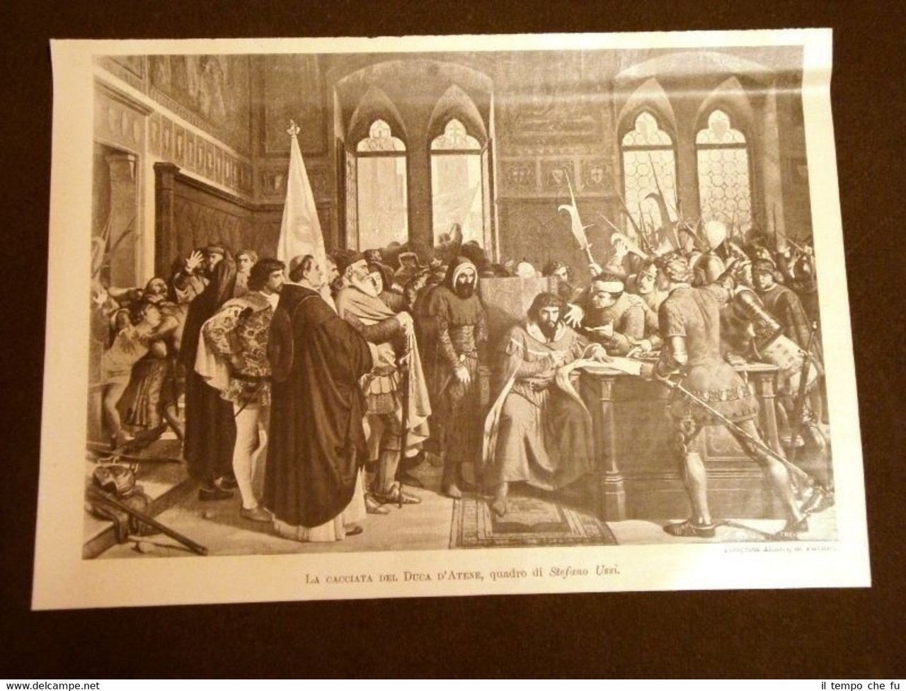 La cacciata del Duca d'Atene Quadro di Stefano Ussi