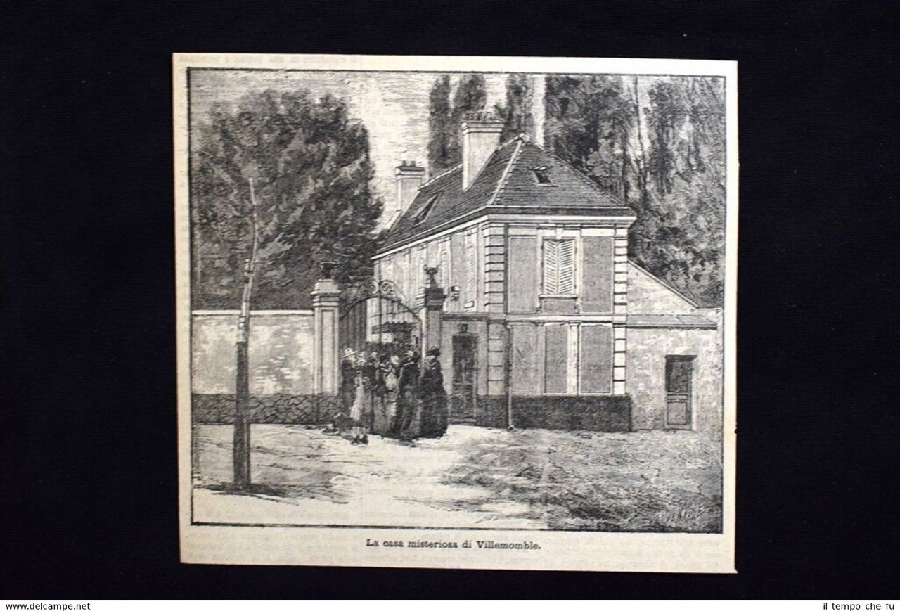 La casa misteriosa di Villemomble Incisione del 1885