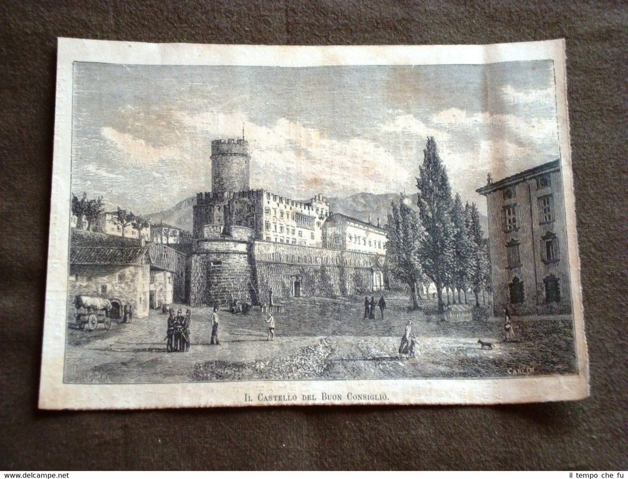 La città di Trento nel 1880 Castello del Buon Consiglio
