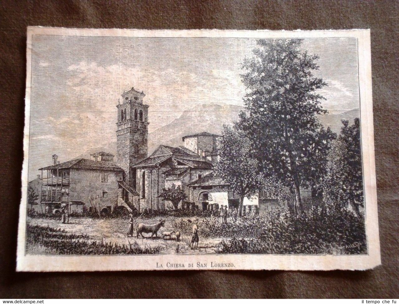 La città di Trento nel 1880 Chiesa di San Lorenzo