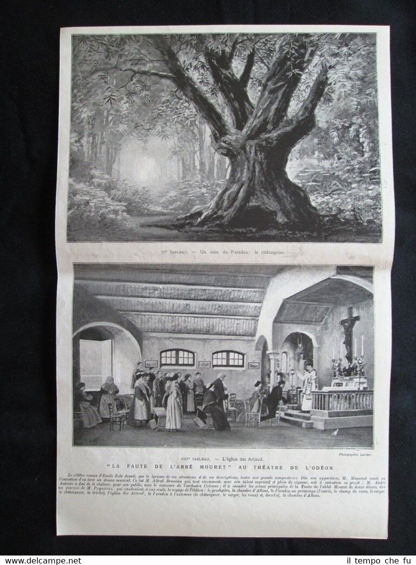 La colpa dell'abate Mouret al teatro dell'Odeon Stampa del 1907