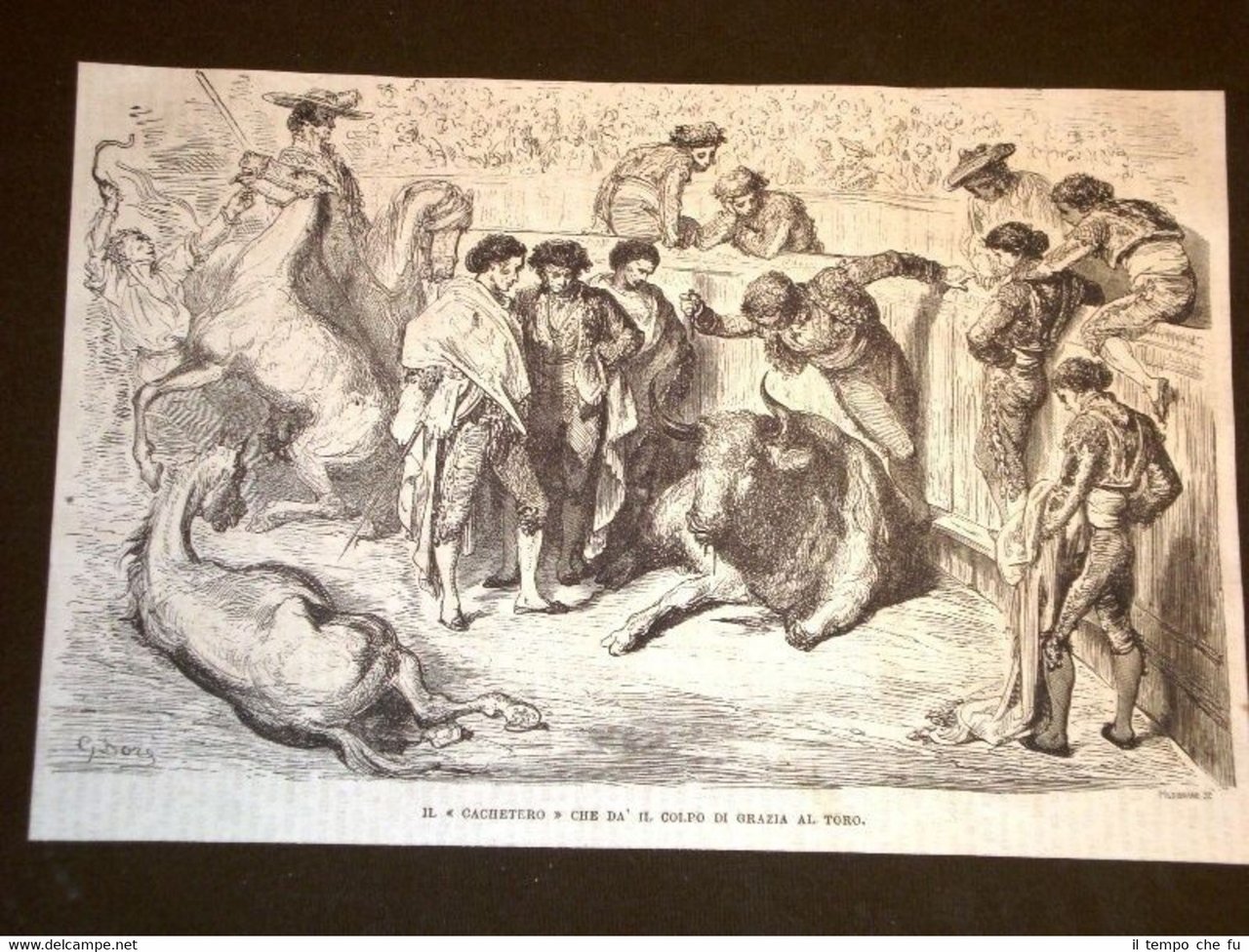 La Corrida o corrida de toros nel 1869 Cachetero colpo … | Immagine principale