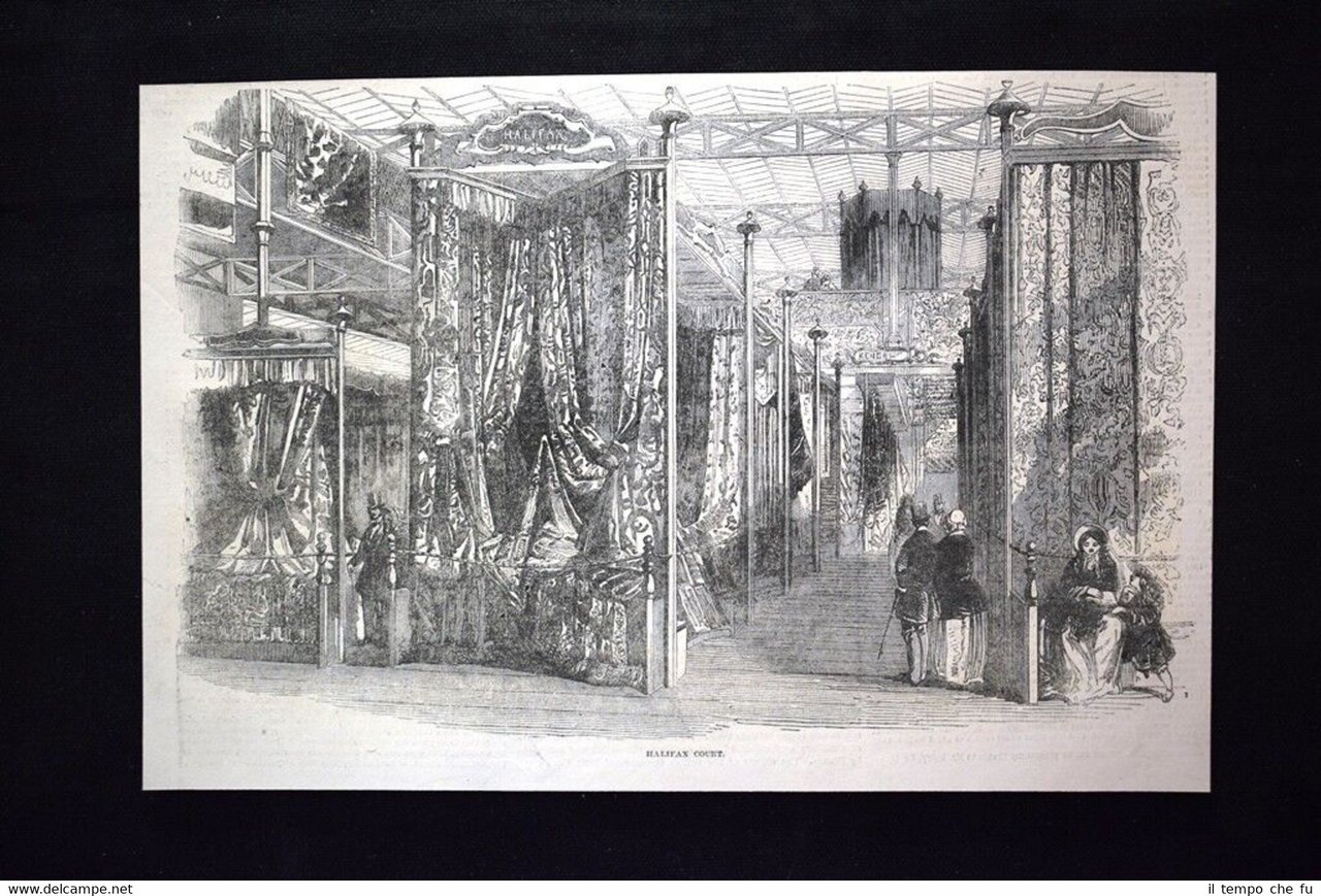 La corte di Halifax Incisione del 1851