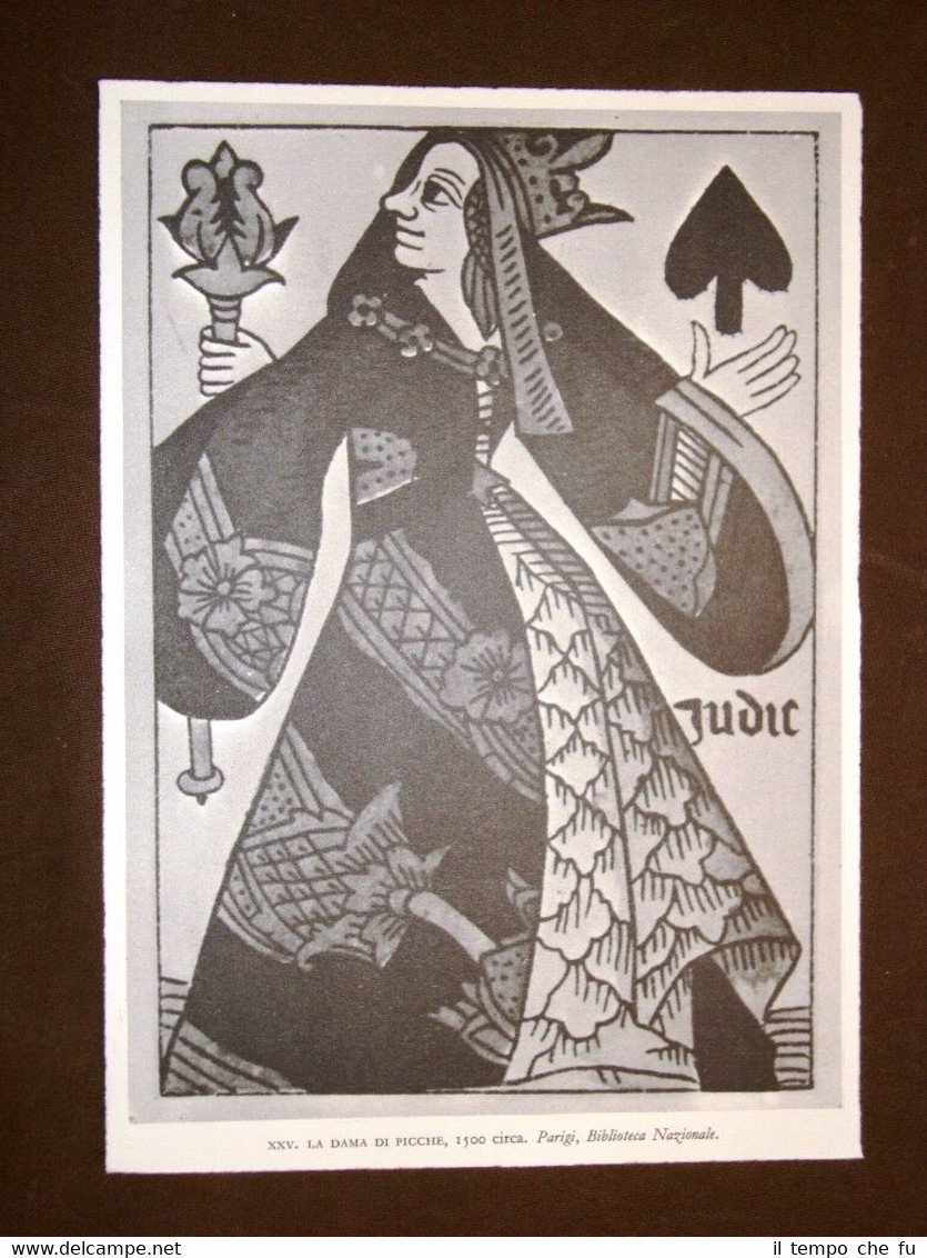 La dama di picche 1550 circa Arte popolare Biblioteca nazionale …
