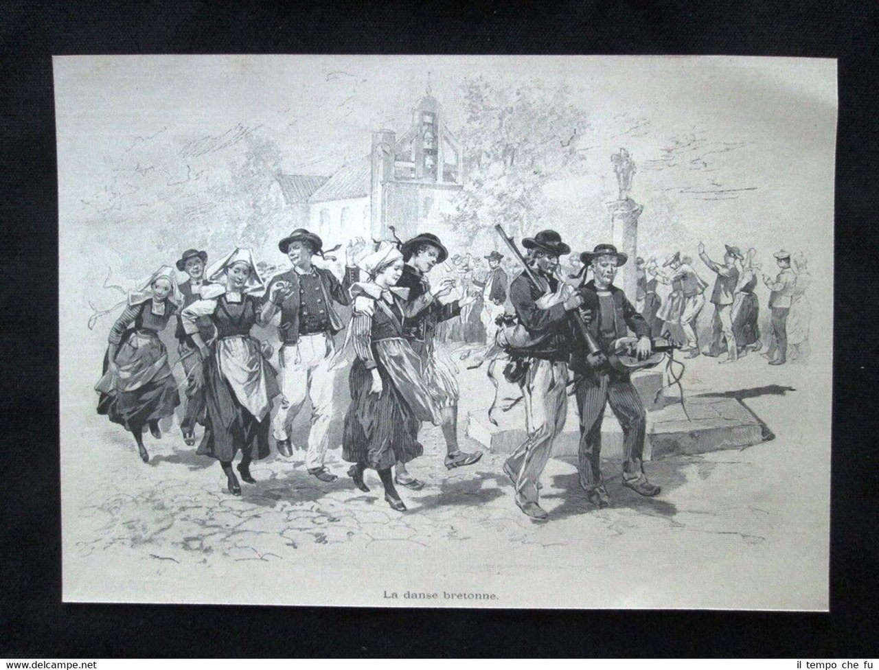 La danza bretone Incisione del 1894 | Immagine principale