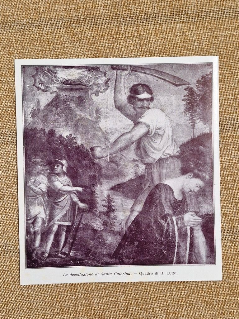 La decollazione di Santa Caterina Affresco di Bernardino Luini Stampa …
