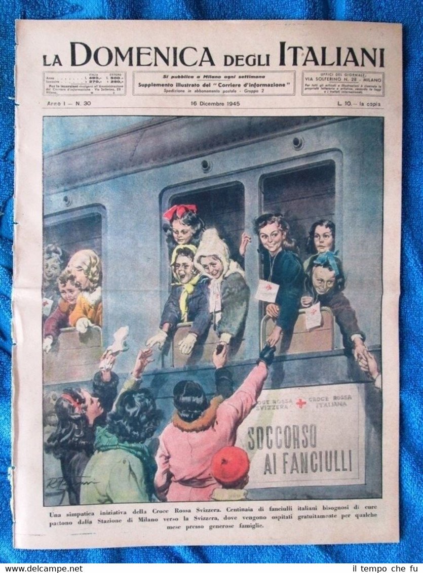 La Domenica degli Italiani o del Corriere 16 dicembre 1945 …