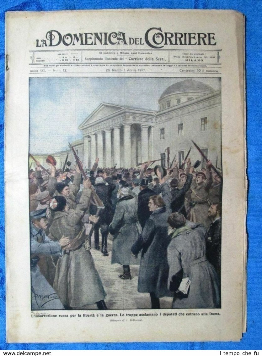 La Domenica del Corriere 1 aprile 1917 WW1 Duma - …