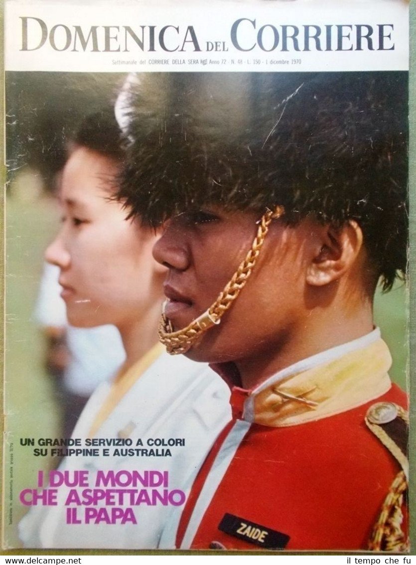 La Domenica del Corriere 1 Dicembre 1970 Gassman Siria Pakistan …