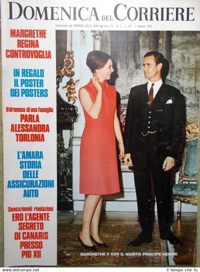 La Domenica del Corriere 1 Febbraio 1972 Deneuve Canaris Lo …