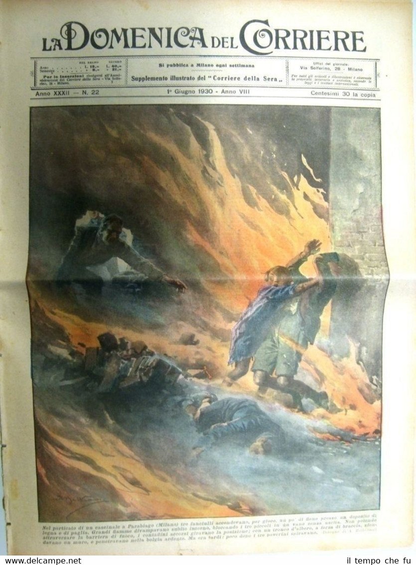 La Domenica del Corriere 1 Giugno 1930 Parabiago Milano Berlino …