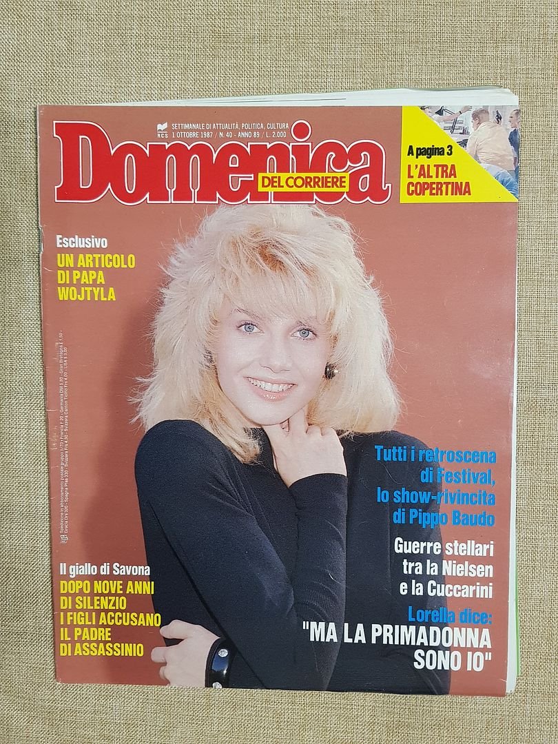 La Domenica del Corriere 1 ottobre 1987 Cuccarini Wojtila Piave …