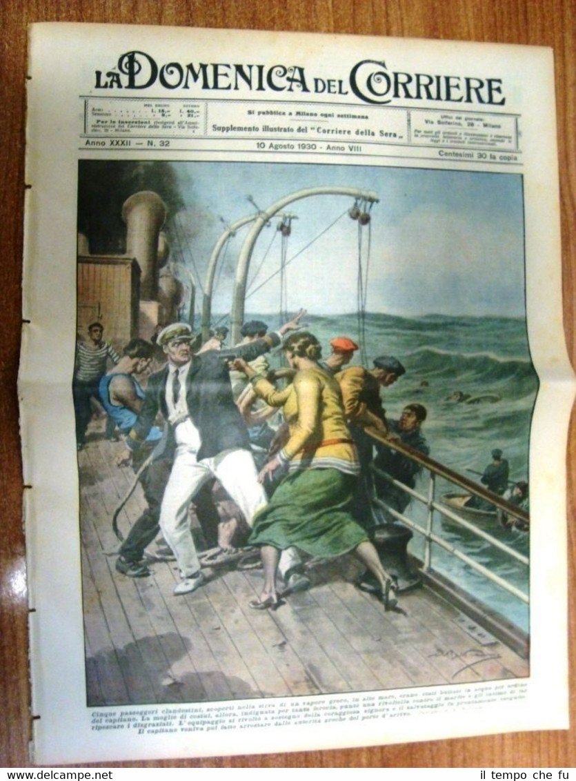 La Domenica del Corriere 10 Agosto 1930 Grecia Costa d’Avorio …
