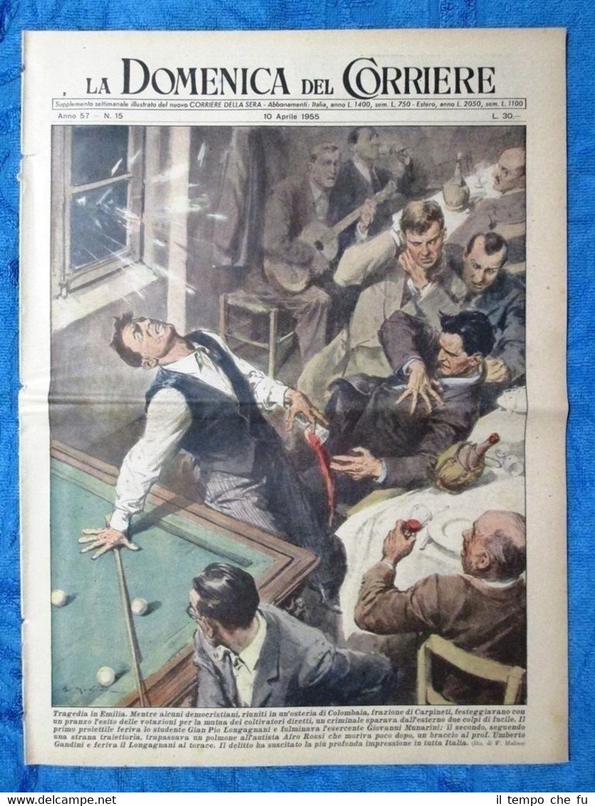 La Domenica del Corriere 10 aprile 1955 Colombaia - Bayfield …
