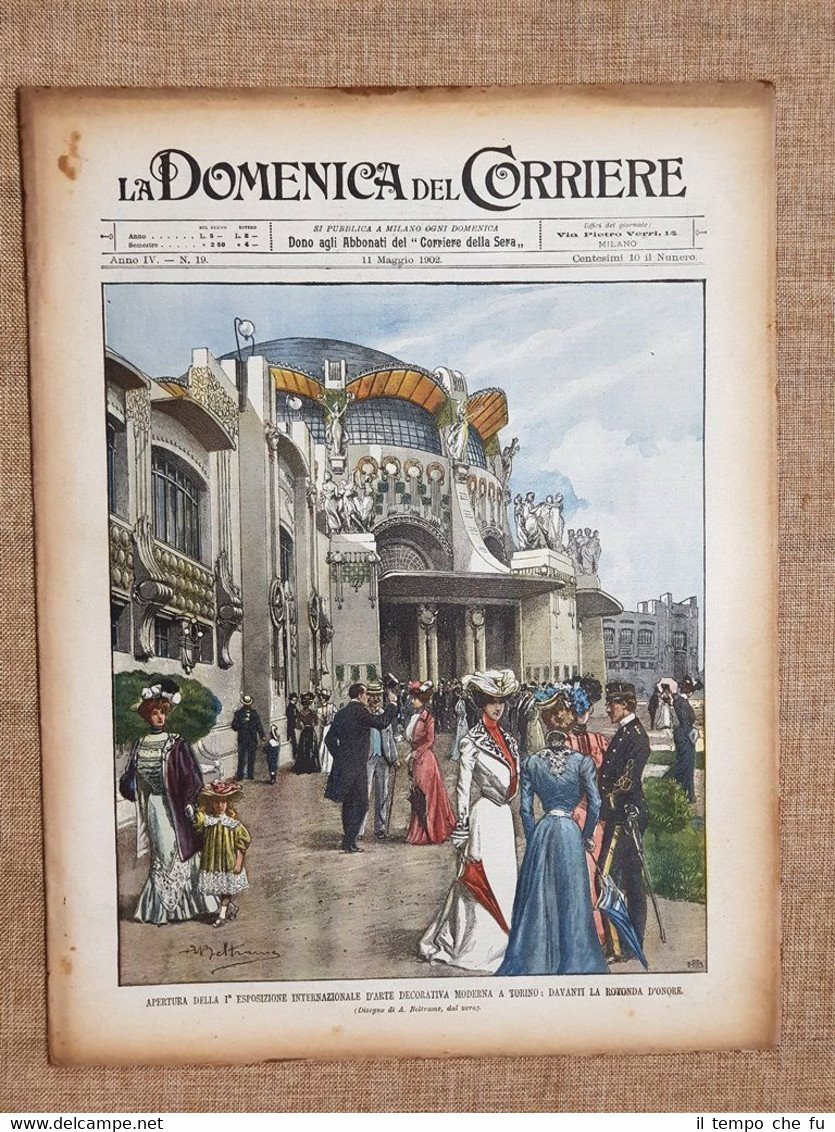 La Domenica del Corriere 11 maggio 1902 Pierpont Morgan Calandra …
