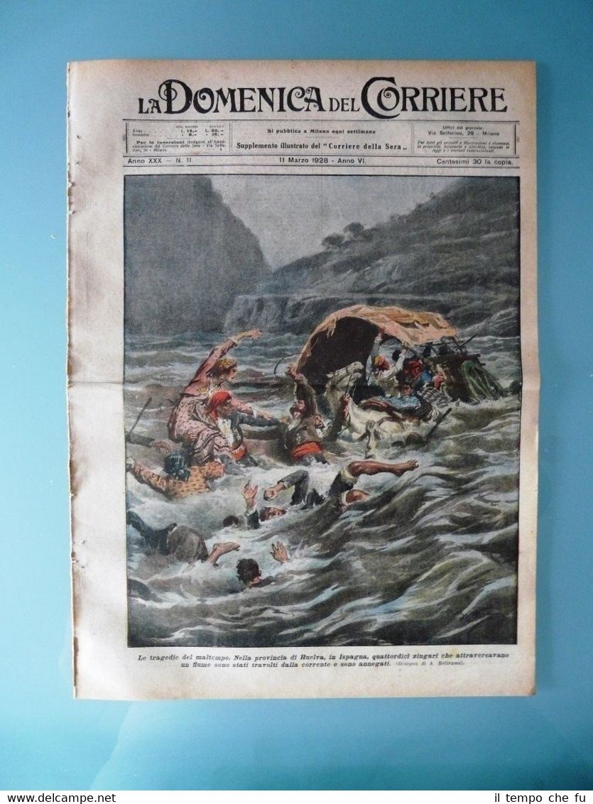 La Domenica del Corriere 11 Marzo 1928 Huelva Spagna Zingari …