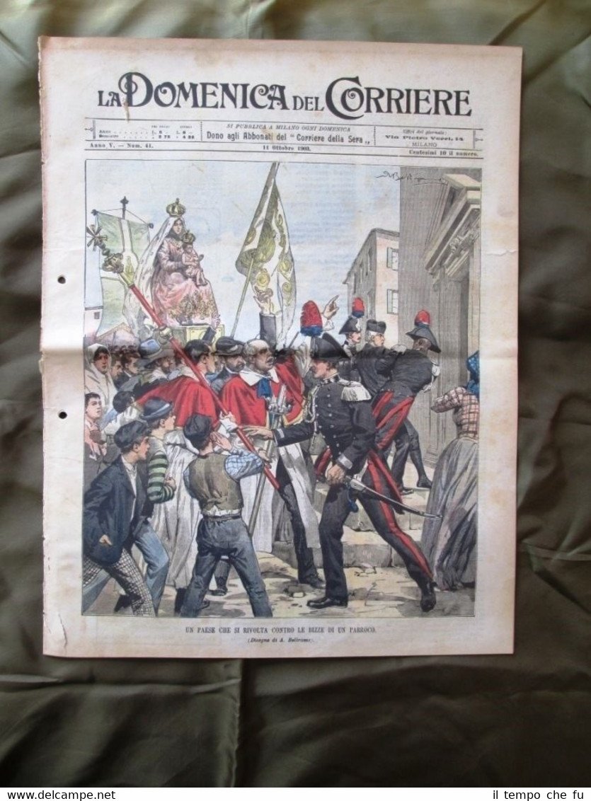 La Domenica del Corriere 11 Ottobre 1903 Rivolta Tigre e …