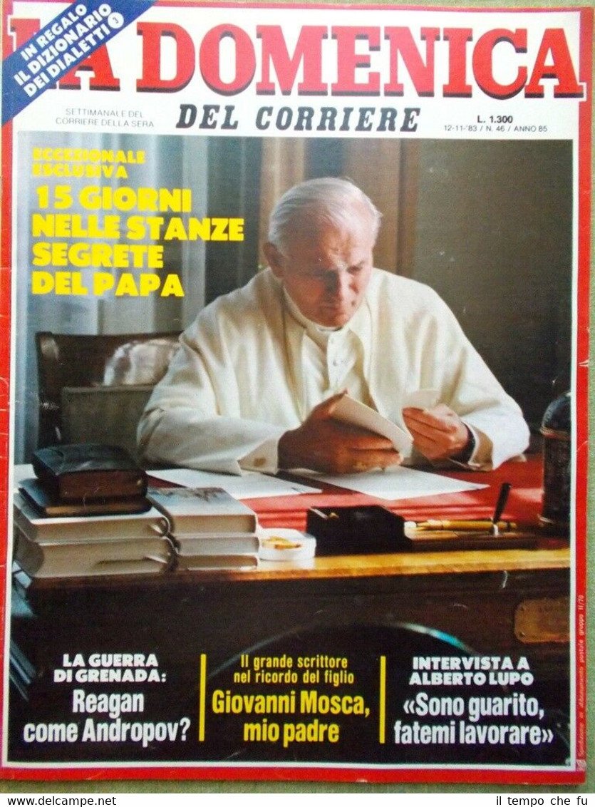 La Domenica del Corriere 12 Novembre 1983 Rocchietta Papa Mosca …
