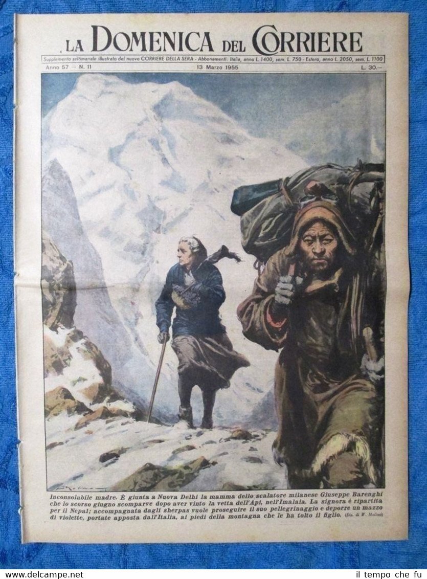 La Domenica del Corriere 13 marzo 1955 Giuseppe Barenghi - …