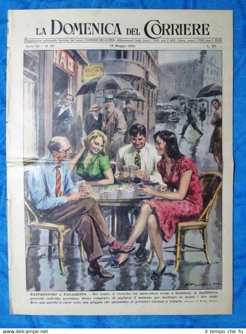 La Domenica del Corriere 14 maggio 1950 Salisbury - Zoo …