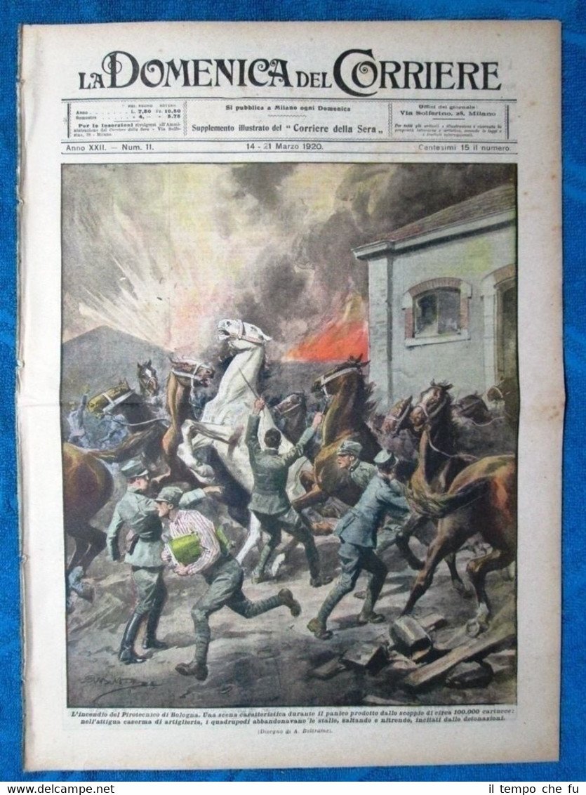 La Domenica del Corriere 14 marzo 1920 Bologna - Teatro …