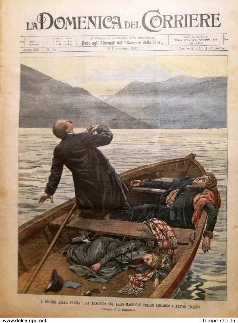 La Domenica del Corriere 15 Dicembre 1901 Locarno Francia Algeria …