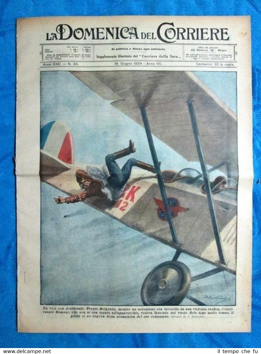 La Domenica del Corriere 16 giugno 1929 Belgrado - Londra …