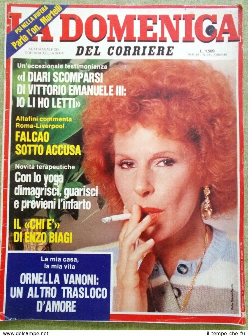 La Domenica del Corriere 16 Giugno 1984 Bob Dylan Mastroianni … | Immagine principale