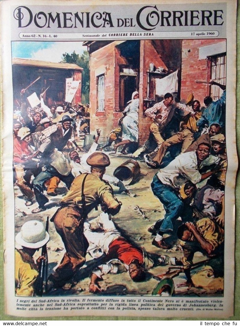 La Domenica del Corriere 17 Aprile 1960 Satellite Terra Magia …