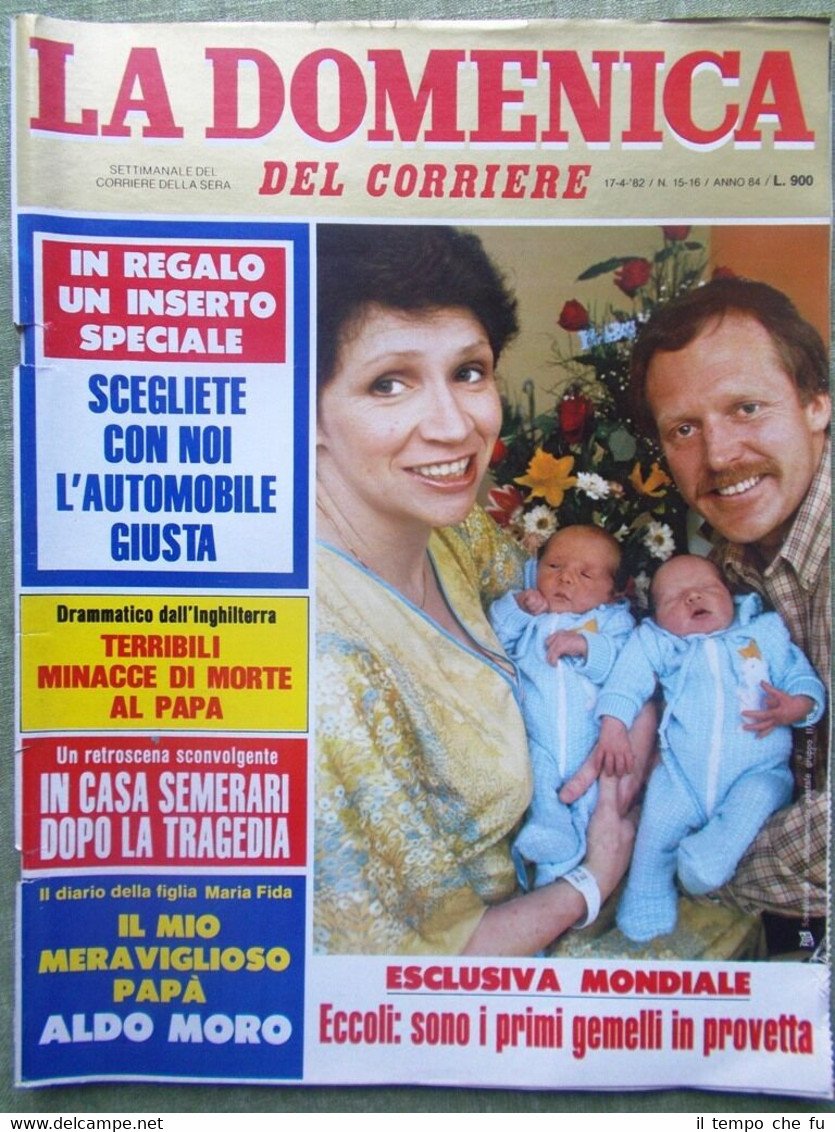 La Domenica del Corriere 17 Aprile 1982 Aldo Moro Oscar …