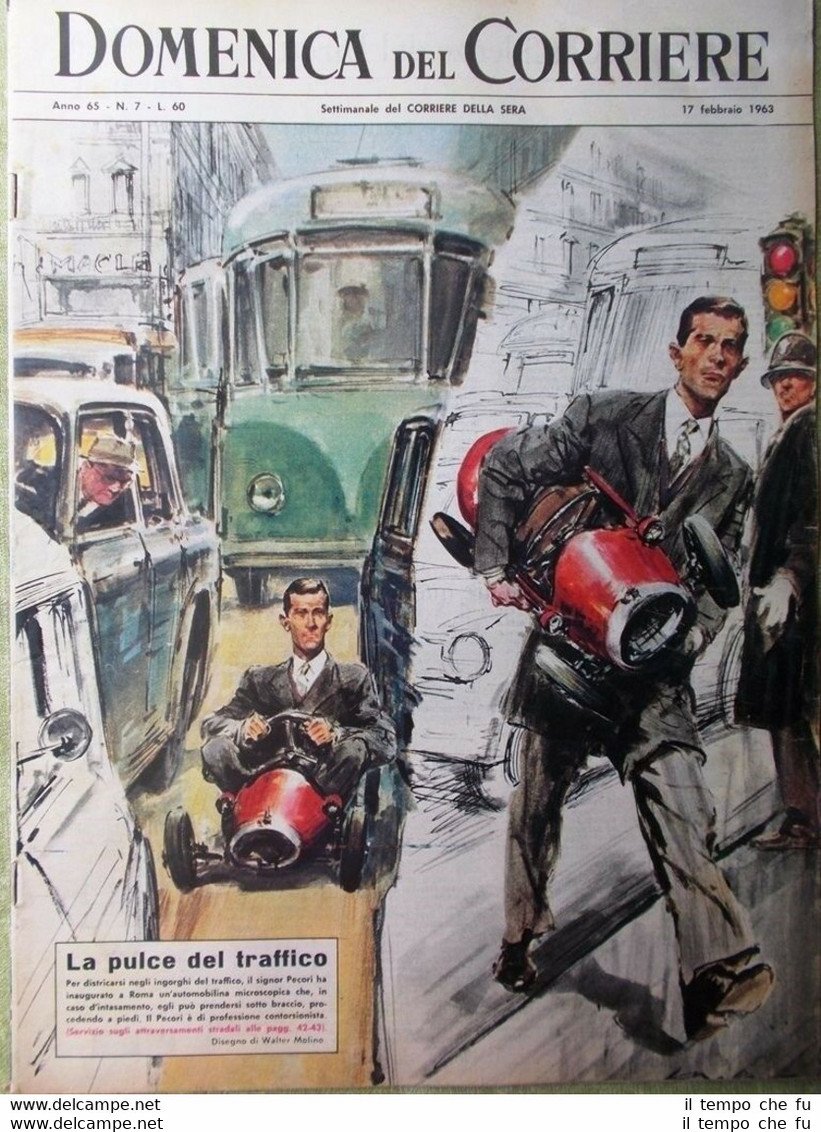 La Domenica del Corriere 17 Febbraio 1963 Guerra Mao Marx …