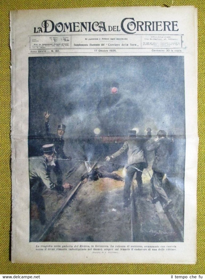 La Domenica del Corriere 17 ottobre 1926 Ricken - Stati …