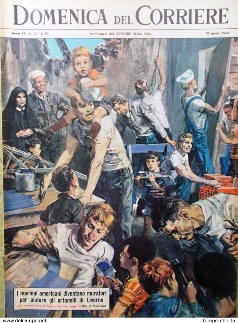 La Domenica del Corriere 18 Agosto 1963 Marzi Modugno Lualdi …