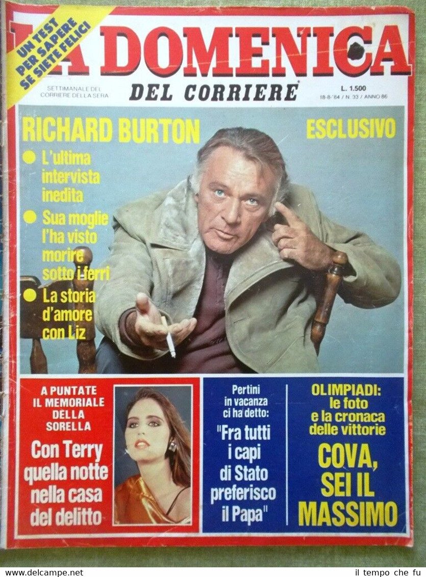 La Domenica del Corriere 18 Agosto 1984 Olimpiadi Cova Burton …