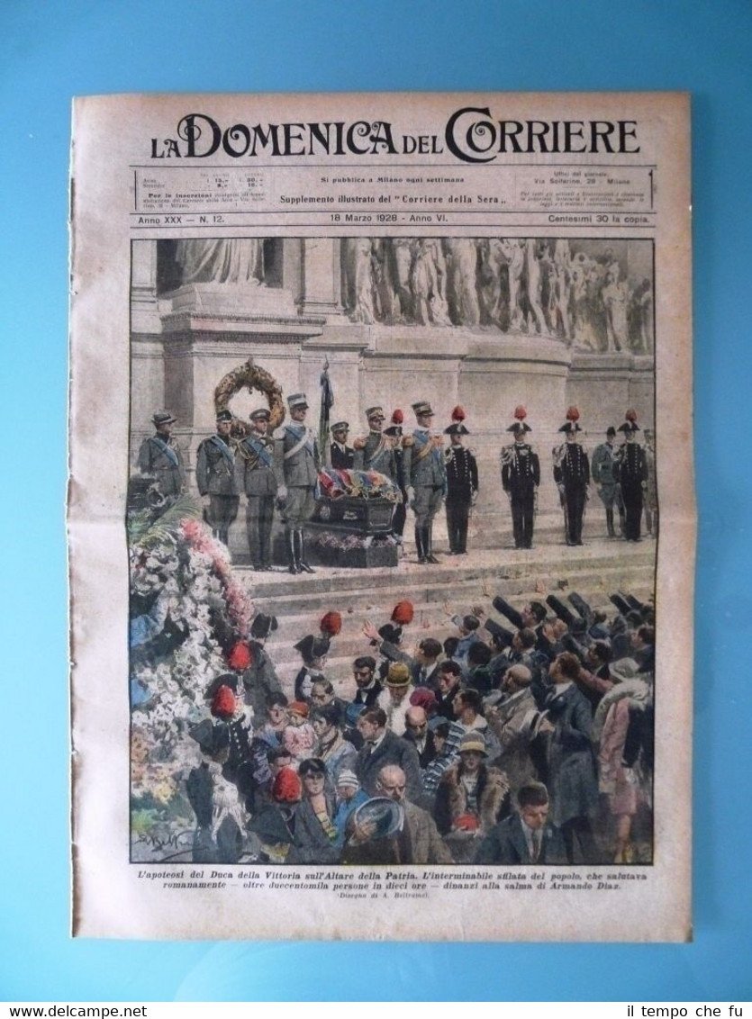 La Domenica del Corriere 18 Marzo 1928 Duca Vittoria Armando …